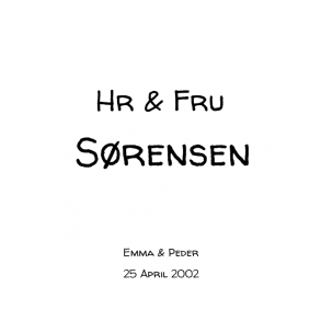 Hr & Fru plakat