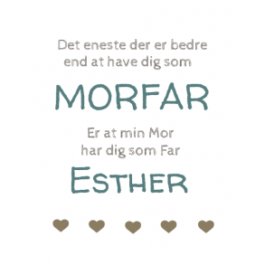 Plakat til bedste fra barnebarn 2