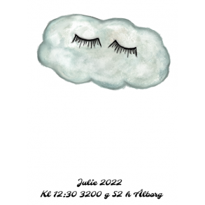 Fingeraftryks plakat lille Sky  