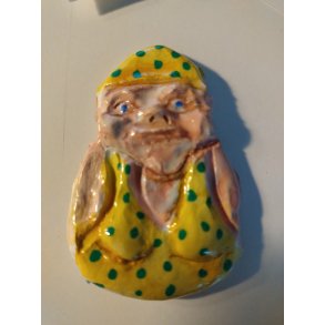 Ler damen gul badedragt 