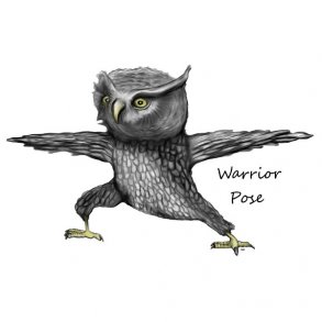 Owl Warrior Pose
