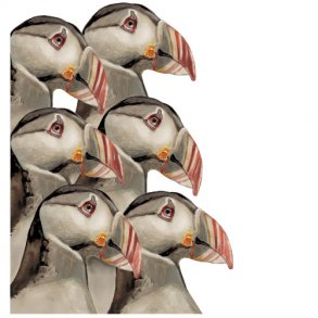 Vintage puffins 