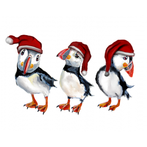 Jule mrke ( puffins ) 10 stk.