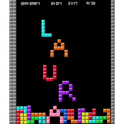 Tetris Navnetavle